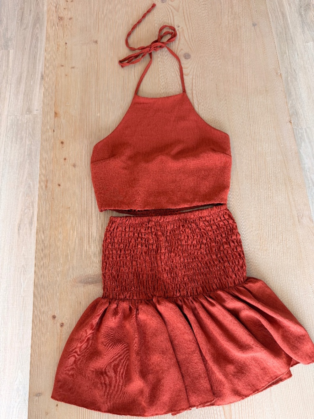 Cute & Fun 2 piece shirt and halter set in Size Small from Barcelona Boutique